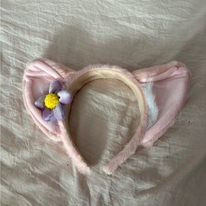 Cute Disney Pink Floral Cat Ear Headband